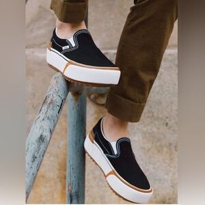 🖤 RARE / DISCONTINUED Vans Slip-On Stacked Platform – Men’s Sz 7, Women’s Sz 8.5